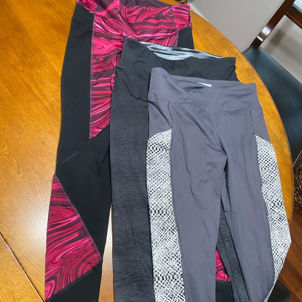 Lot of workout leggings